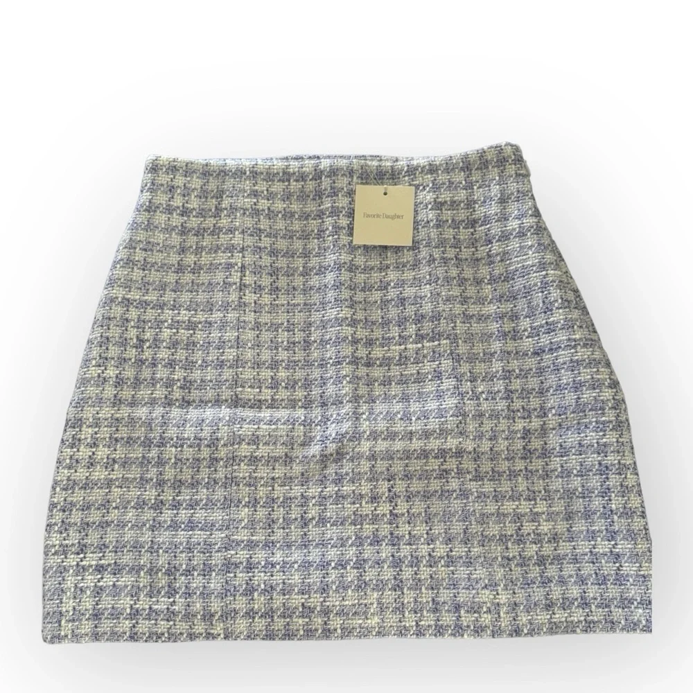 *NWT* Favorite Daughter First Wife Mini Skirt Sz 6 Preppy Tweed Plaid Timeless